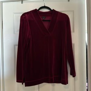 Talbots velvet top